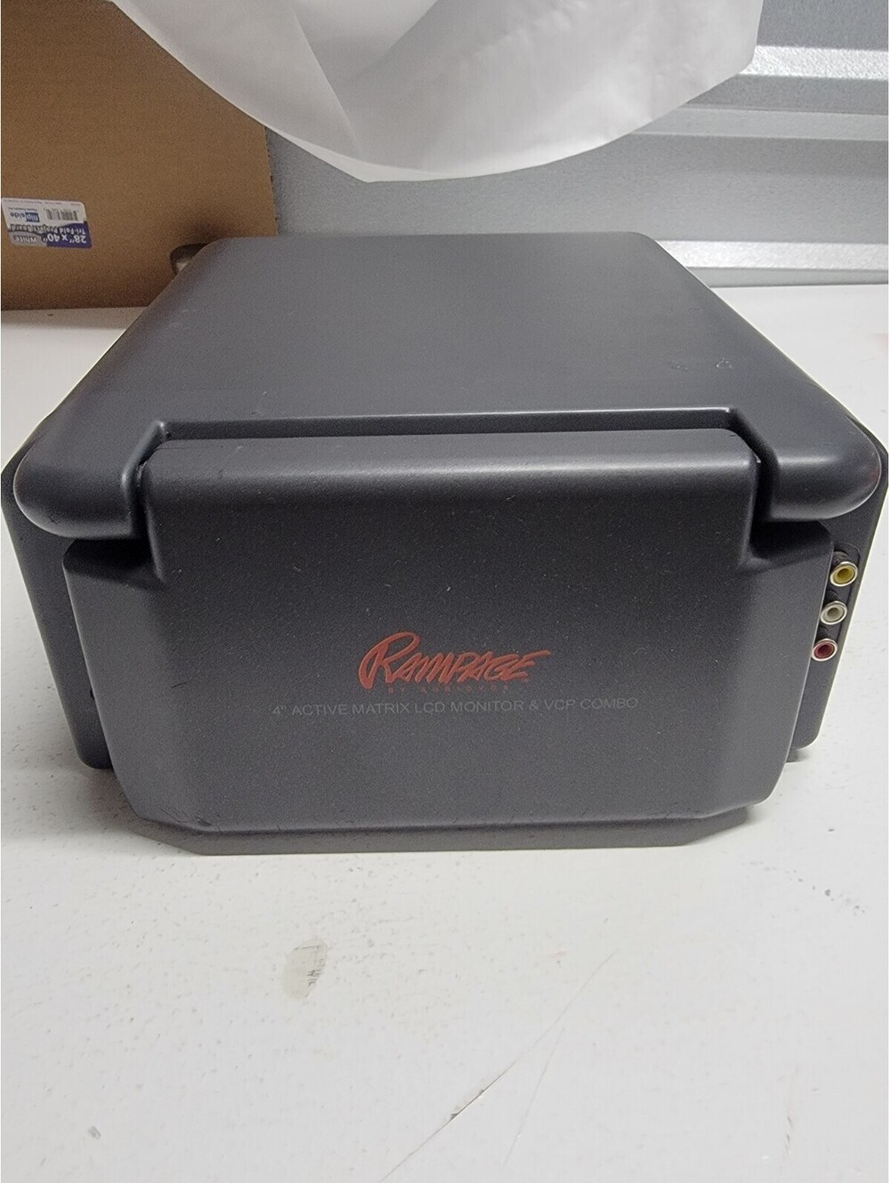 Rampage Audiovox VBP1000 4" LCD Monitor VHS Player Portable Combo